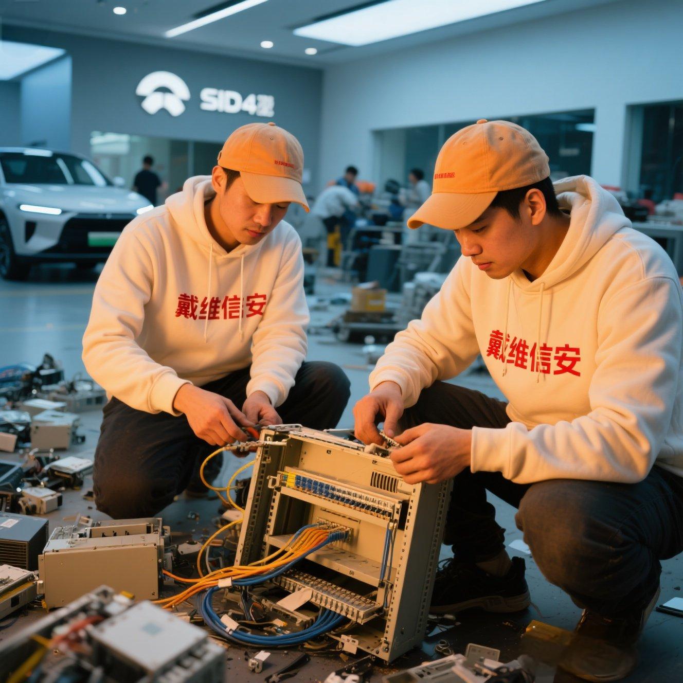 门店弱电拆除施工现场