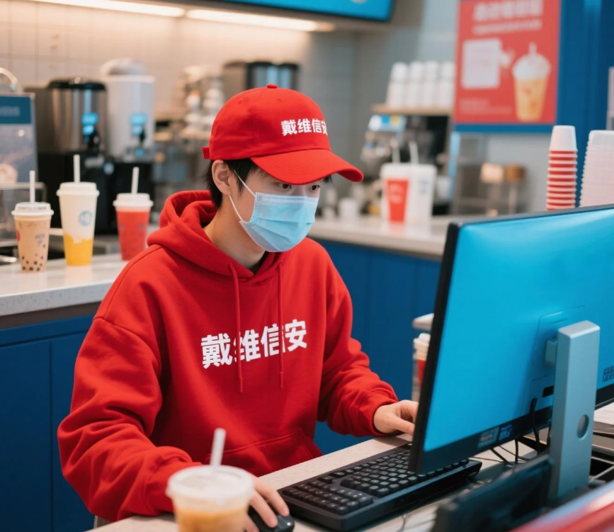 门店开业前IT调试现场